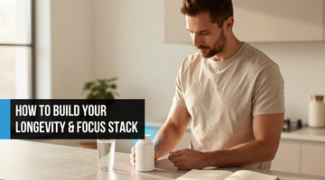  Minimalist concept showing scattered amber supplement bottles on the left versus a single glowing electric blue consolidated bottle on the right with an arrow suggesting strategic simplification Add a summary of the post to appear on your