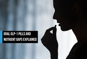 Person taking an oral GLP-1 pill.
