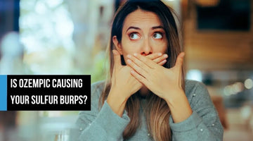 Woman covering mouth in surprise.