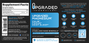 Upgraded Magnesium: Clinically Shown To Greatly Improve BOTH REM and Deep Sleep - Upgraded Formulas®