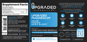 Upgraded Magnesium: Clinically Shown To Greatly Improve BOTH REM and Deep Sleep - Upgraded Formulas®