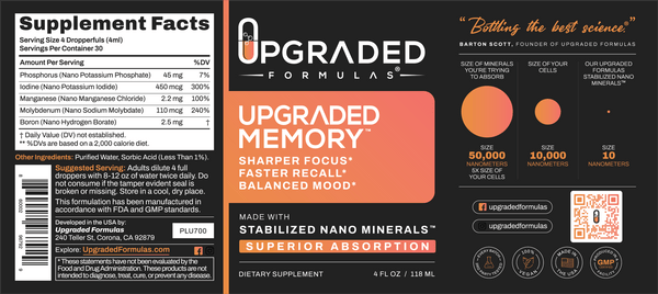 Upgraded Memory - Upgraded Formulas®
