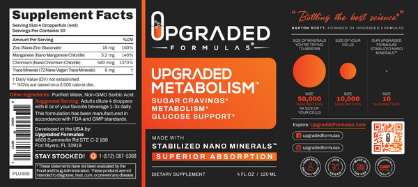 Upgraded Metabolism (Sugar Support) - Upgraded Formulas®
