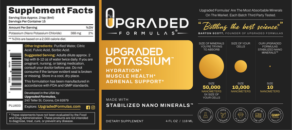 Upgraded Potassium *New Size* (8oz, 4oz)