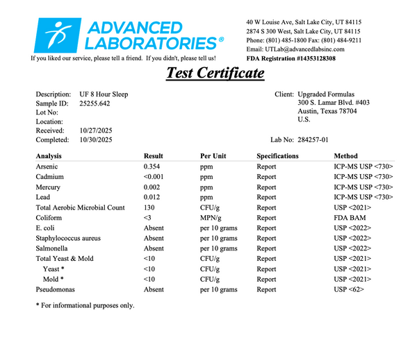 Upgraded 8-Hour Sleep: Clinically Shown To Improve Sleep