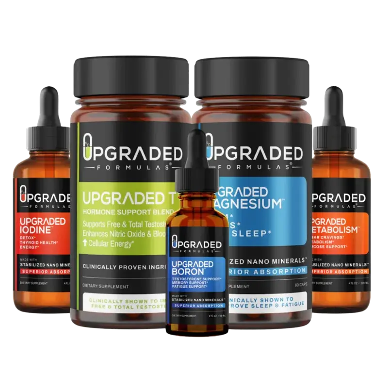 Upgraded Formulas nano mineral supplement bottles and dropper
